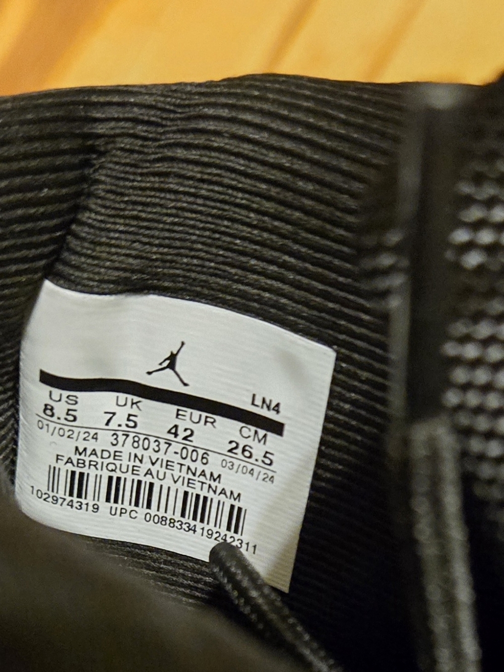 Air Jordan 11 Retro Black Patent Leather Sneakers with Light Blue Jumpman - Picture 2 of 9